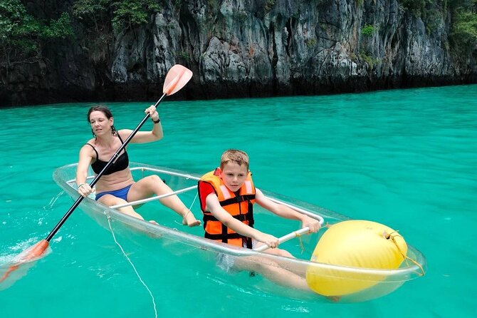 2x Snorkelling Phi Phi, Maiton, Maya Bay, khai islands tour - Viking Cave from the water
