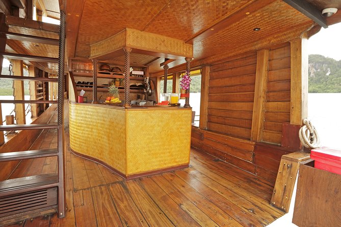- Comfortable boat for cruising in Phang Nga Bay - The "Must-Do"! - Meals, snacks, and drinks from morning to afternoon