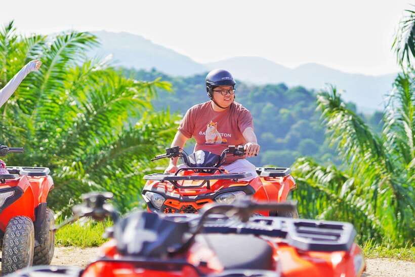 From Phuket: ATV Scenic Routes with Karon and Patong Views - Learning to handle the ATV