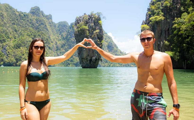 From Phuket : James Bond Island by Bigboat & Canoe Adventure - Panak Island and the first cave canoe