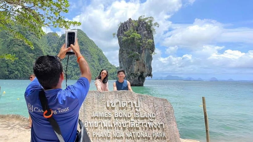 From Phuket : James Bond Island by Bigboat & Canoe Adventure - Kaya Island brings time to swim and rest