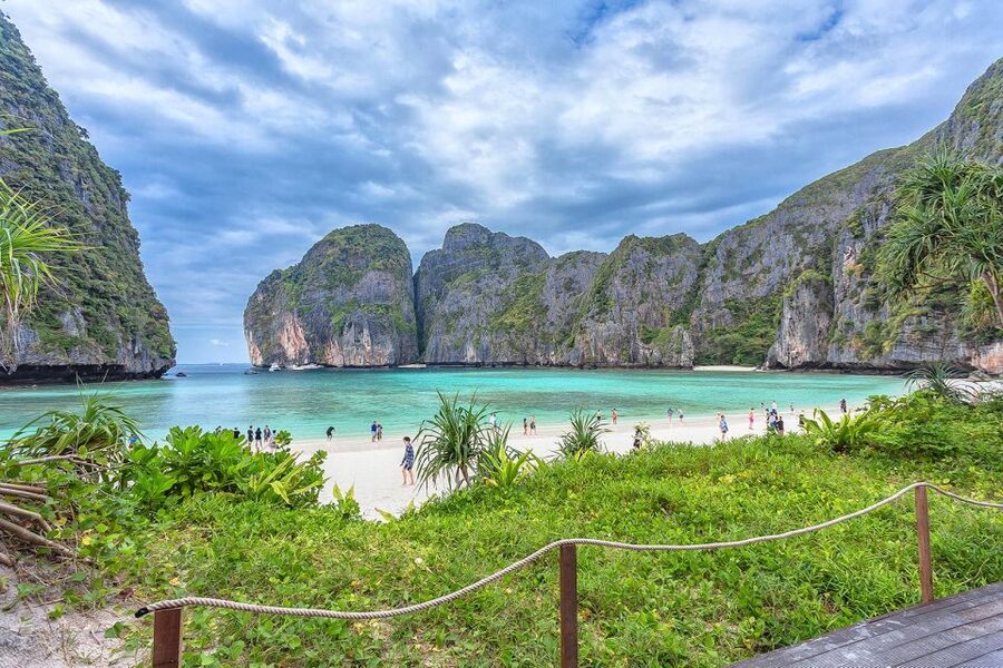 From Phuket: Phi Phi, Maya Bay, & Khai Islands Premium Trip - Viking Cave from the water