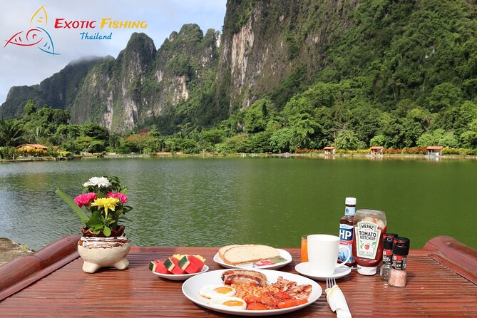 Full-Day Freshwater Lake Resort Fishing in Phang Nga - The final hours among fruit trees and mountain views