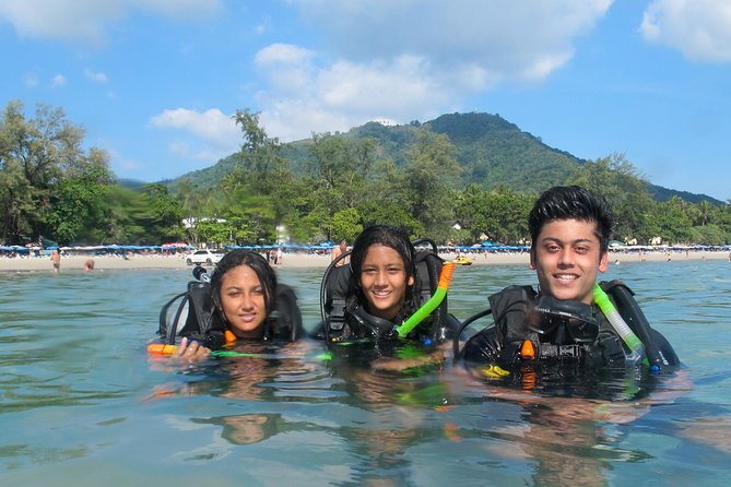 Kata Beach Diving for Beginners Pool Training and 1 Beach Dive - Entering the sea from Kata Beach