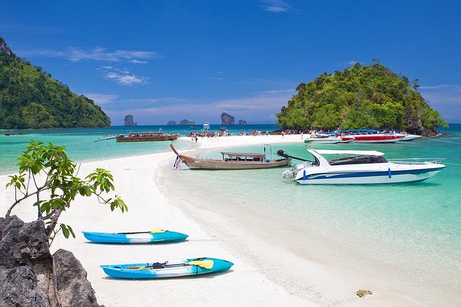 Krabi Islands by Big Boat and Speedboat from Phuket - Poda Island for beach time