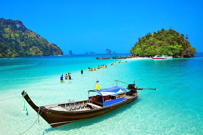 Krabi Islands by Big Boat and Speedboat from Phuket - Tub Island and the tide-dependent sandbank