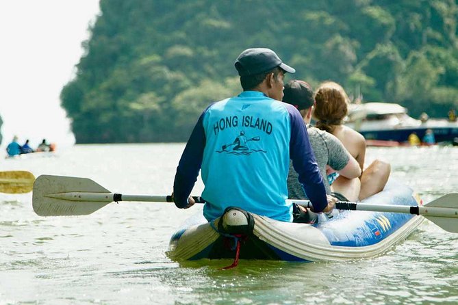 Luxury Small Group Phang Nga Bay and Beyond - Hong Island by canoe, with someone else at the paddle