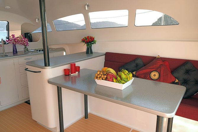New Power catamaran for Phang Nga and Phi Phi island excursions - A fresh Thai lunch and the small comforts on board
