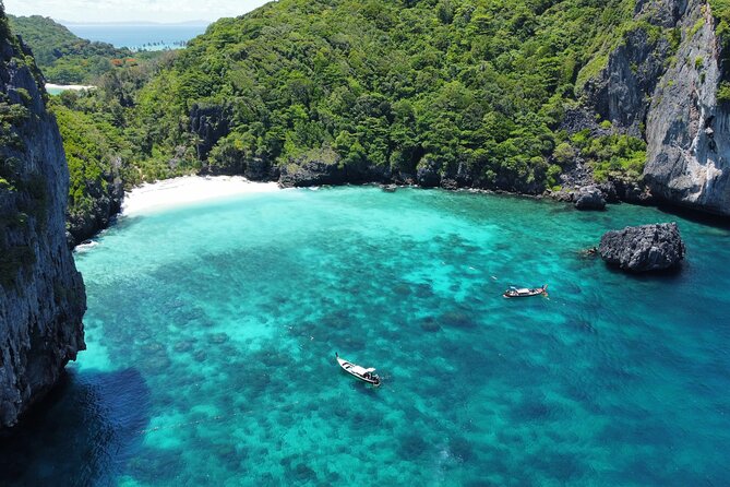 One Day Phi Phi, Maya And Khai Islands Adventure - Pileh Lagoon Ends With Emerald Water And Cliffs