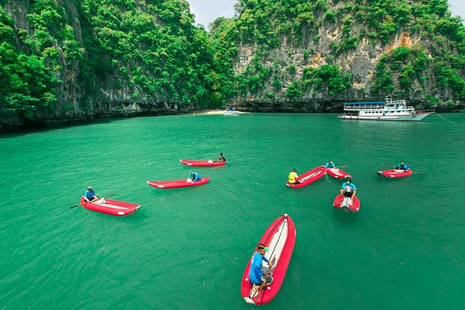 Phang Nga Bay, James Bond Island & Sea Caves Kayaking Tour - Cruising toward the limestone islands