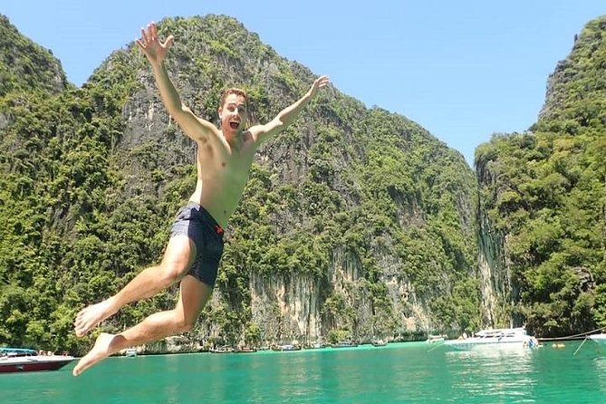 Phi Phi Island Viking Cave Monkey Beach Khai Island Tour from Phuket - Green Island and the first snorkeling stop