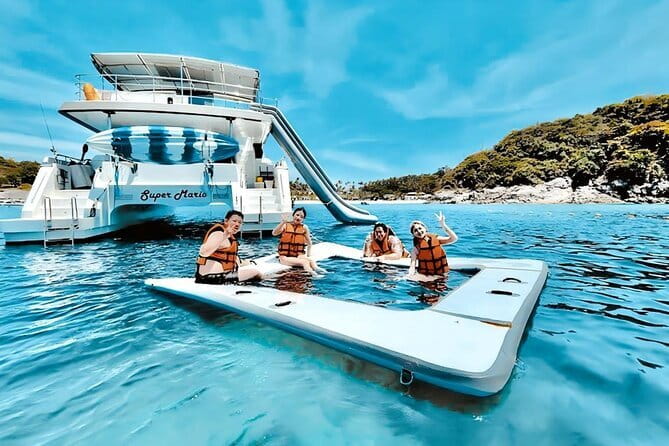 Phi Phi Maya and Maithon by Indigo Luxury Catamaran in Phuket - Pileh Bay by traditional long-tail boat
