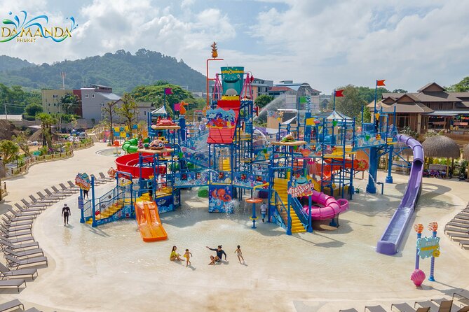 Phuket: Andamanda Water Park Admission Ticket - Swim-up bars and the floating village restaurant