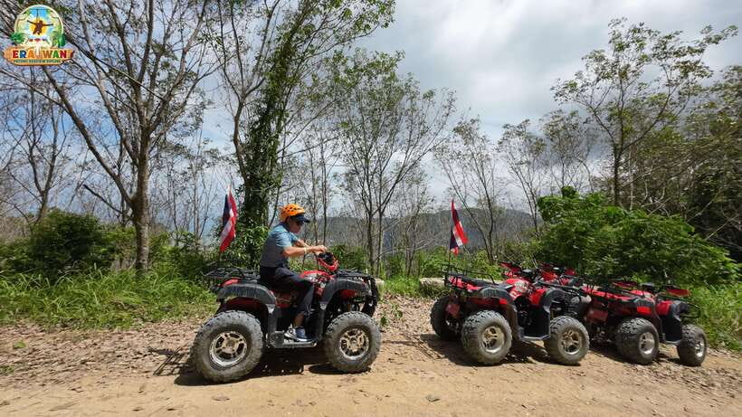 Phuket: ATV Quad Mountain Adventure with Panoramic Sea View - Learning how rubber is tapped