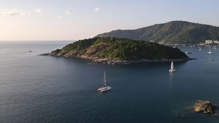 Phuket: Coral Island Snorkeling & Promthep Sunset Dinner - Open-sea swimming, snorkeling, and the boat slide