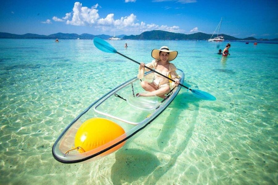 Phuket: Coral Island & Sunset Dinner by Sailing Catamaran - The catamaran ride from Chalong Pier