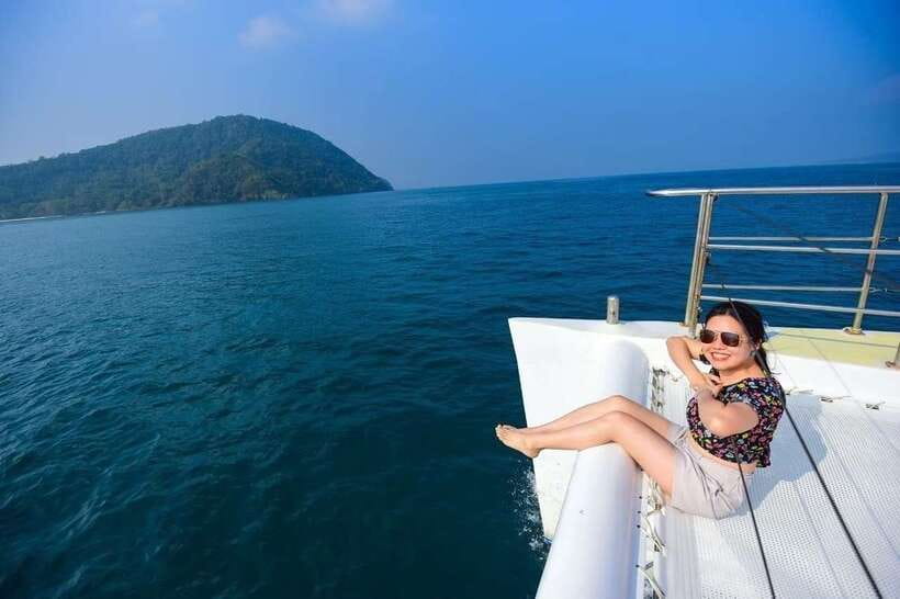 Phuket: Coral Yacht Boat Tour to Coral Island with Sunset - Banana Bay and Banana Beach: water sports at extra cost