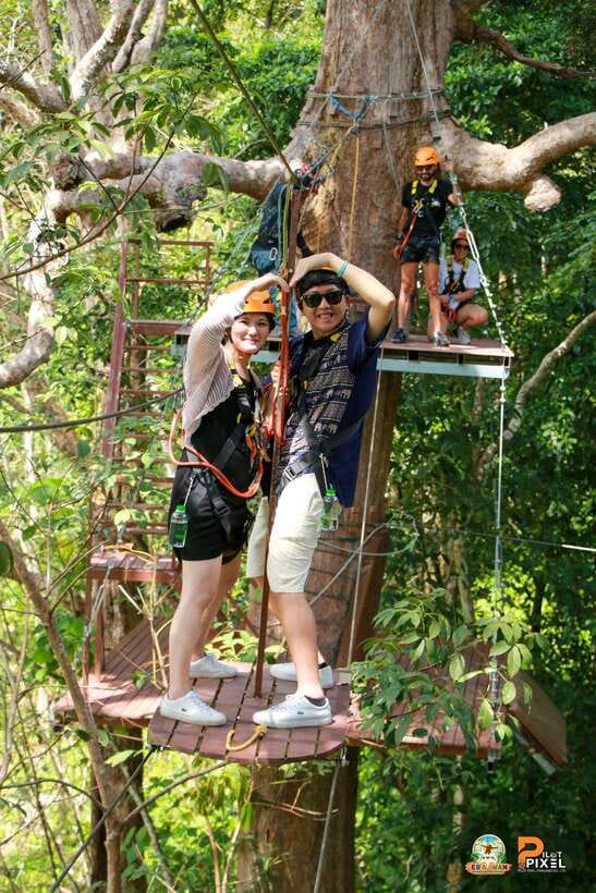 Phuket: Erawan Zipline Adventure with Ocean Views in Patong - The zipline sections and ocean views