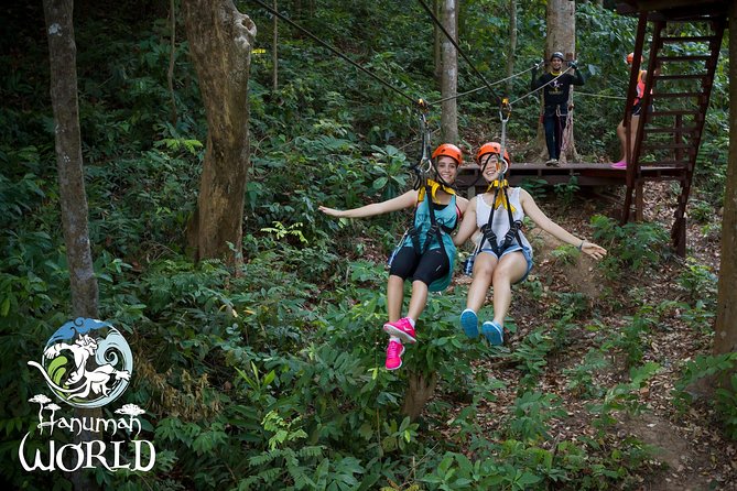 Phuket Hanuman World Combine Zipline Adventure Tickets - Thirty platforms, repeated movement, and forest views