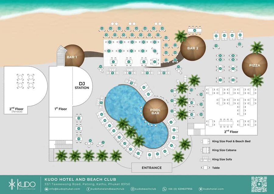 Phuket: Kudo Beach Club Entry with Set Menu - Choosing between Thai, Italian, and international food