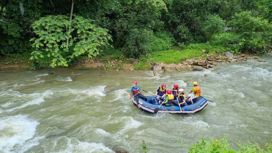 Phuket: Monkey Cave, Water Rafting, Zipline with ATV Option - From Phuket to Suwan Kuha Temple