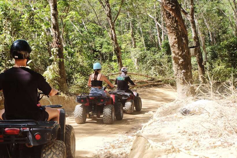 Phuket: Paradise Trip ATV Jungle Adventure - Riding through the rubber jungle
