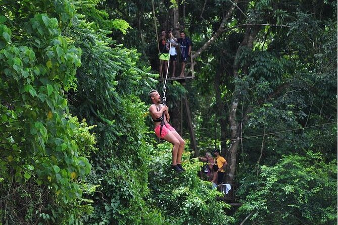 Phuket-Phang Nga: White Water Rafting 7 km.-Zipline-ATV-Lunch - ATV riding through the jungle at 1:30 p.m.
