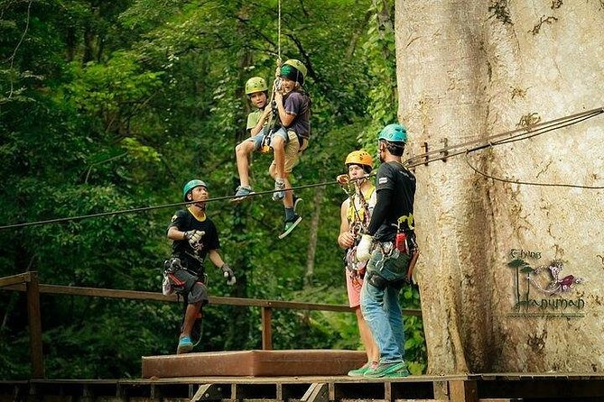 Phuket-Phang Nga: White Water Rafting 7 km.-Zipline-ATV-Lunch - A schedule with two different stated durations