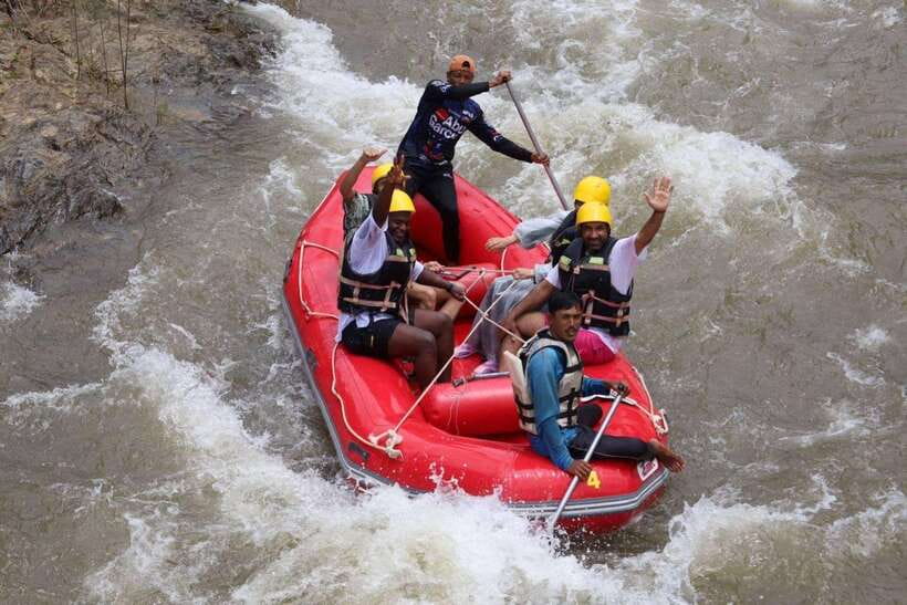 Phuket: Rafting 5KM and ATV Ride 30MIN Adventures - One short zipline platform