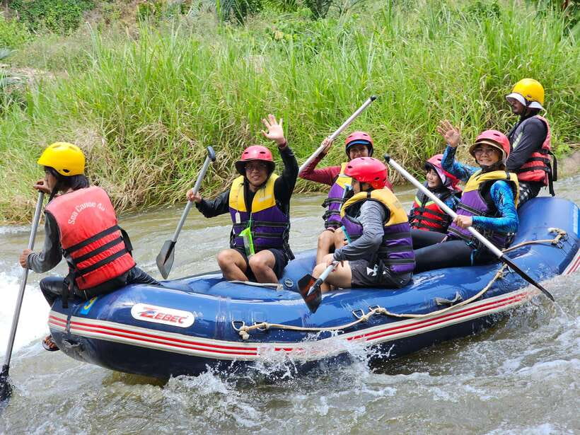 Phuket: White Water Rafting, ATV, and Zipline Adventure - A 150-meter zipline with modest expectations