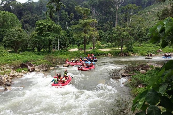 Rafting 5 km, ATV 30 Mins, Fly Fox and Jungle Tour From Phuket - Suwan Khuha Temple and the Monkey Cave