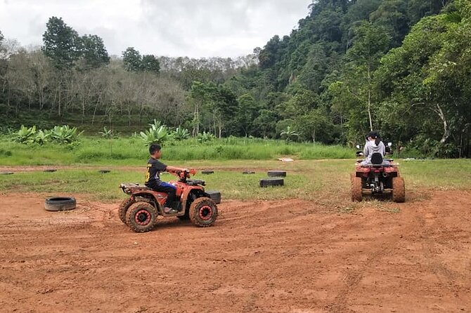Rafting 7KM & ATV visit monkey cave and waterfall with Lunch - The short zipline