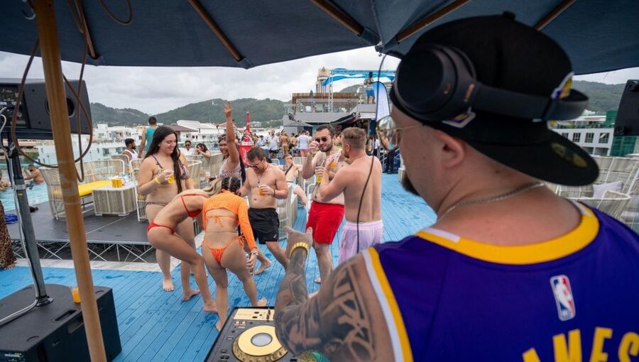 Sailaway Pool Party Phuket - Patong Views and the Pool Setting