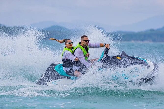 Scenic 9 Island Jet Ski Ride with Monkey Spotting from Phuket - Coconut Island and the first open-water miles