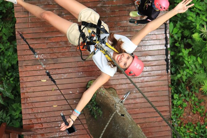 World A+ (Zipline 32 Platforms + Roller + Sky Walk with World Set Menu ) - The 16 zip lines through the trees