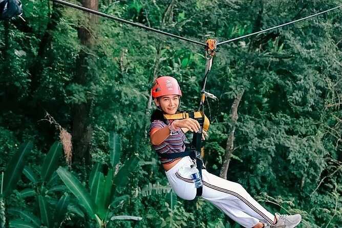World B+ (Zipline 18 Platforms + Roller + Sky Walk with World Set Menu ) - The 800-meter jungle roller zipline