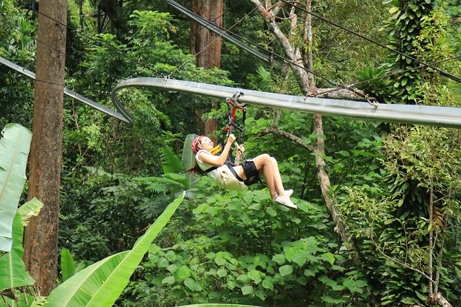 World C+ (Ziplines 10 Platforms + Roller + Sky Walk and World Set Menu ) - Who will enjoy this Phuket activity most