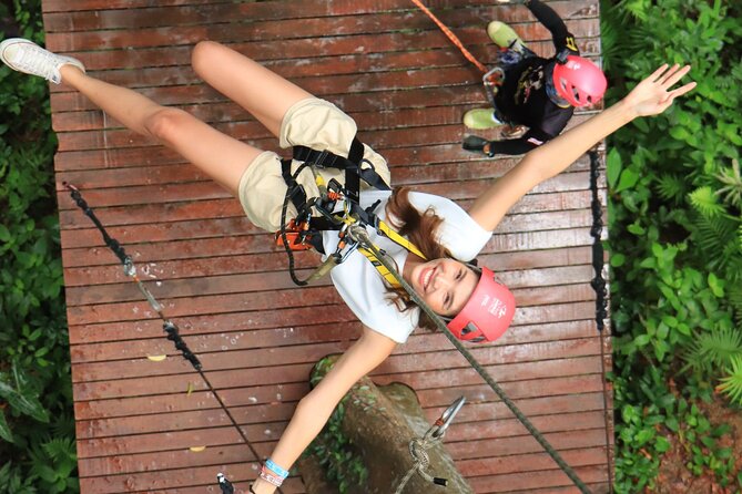 World C+ (Ziplines 10 Platforms + Roller + Sky Walk and World Set Menu ) - The 800-meter roller zipline is the main event